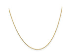 FJC Finejewelers 14 kt Yellow Gold Bright Cut Rolo Chain 24 Inches x 1.05 mm