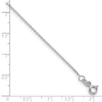 FJC Finejewelers 14 kt White Gold Bright Cut Rolo Chain 18 Inches x 1.05 mm