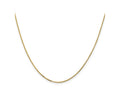 FJC Finejewelers 14 kt Yellow Gold Concave Box Chain 18 Inches x 1 mm