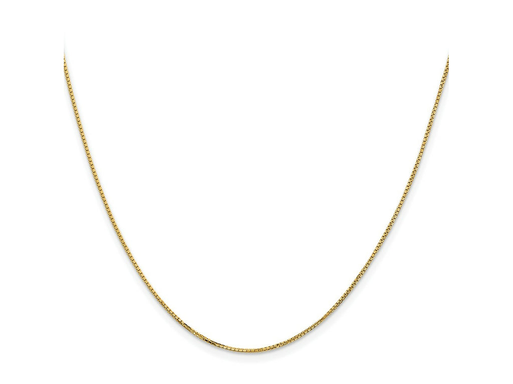 FJC Finejewelers 14 kt Yellow Gold Concave Box Chain 24 Inches x 1 mm