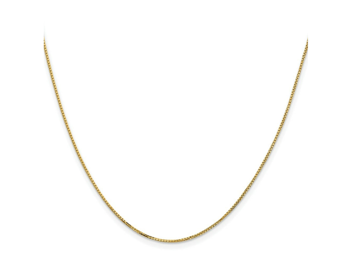 FJC Finejewelers 14 kt Yellow Gold Concave Box Chain 24 Inches x 1 mm