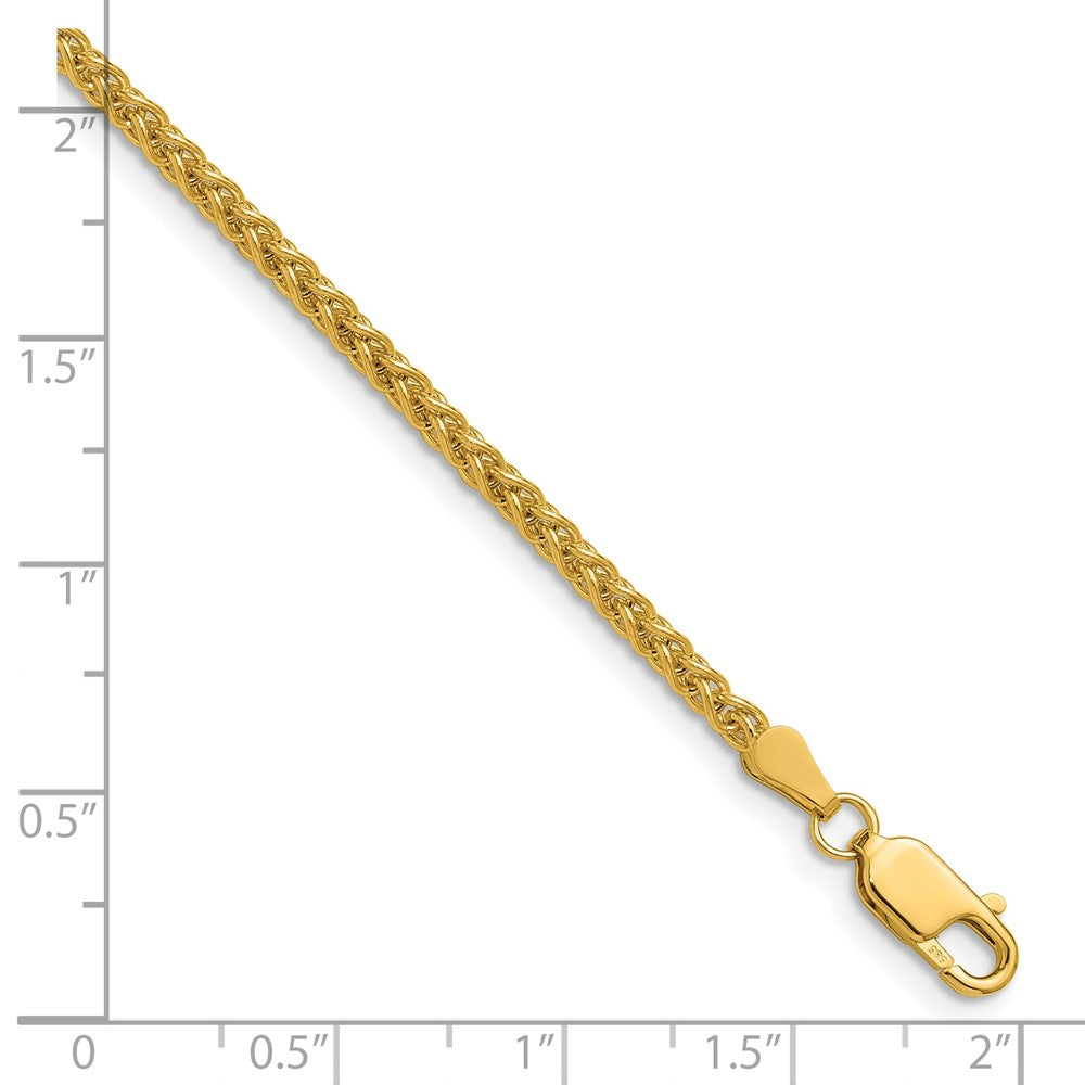FJC Finejewelers 14 kt Yellow Gold Spiga Chain 22 Inches x 2.5 mm