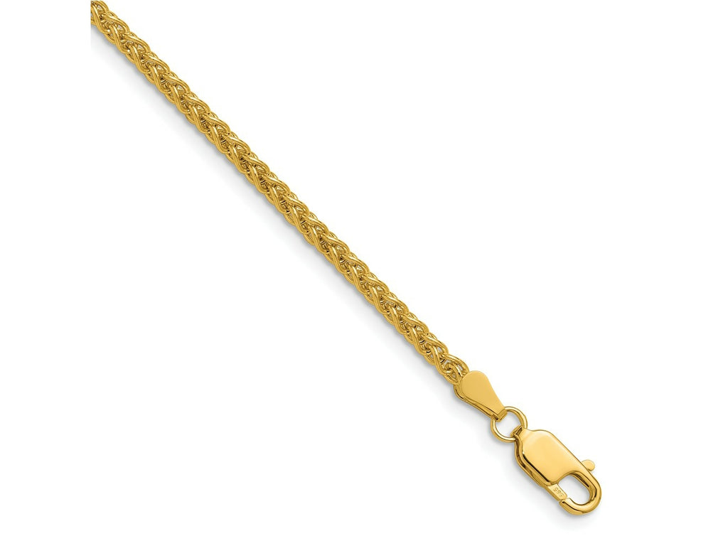 FJC Finejewelers 14 kt Yellow Gold Spiga Chain 22 Inches x 2.5 mm