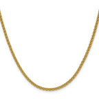 FJC Finejewelers 14 kt Yellow Gold Spiga Chain 24 Inches x 2.5 mm