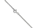 FJC Finejewelers 14 kt White Gold Carded Cable Rope Chain 14 Inches x 0.7 mm