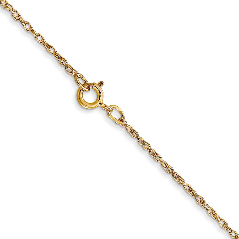 FJC Finejewelers 14 kt Yellow Gold .7 mm Carded Cable Rope Chain 14 Inches x 0.7 mm
