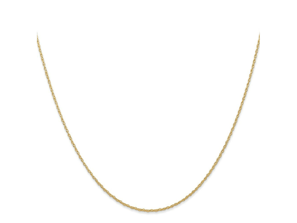 FJC Finejewelers 14 kt Yellow Gold .7 mm Carded Cable Rope Chain 14 Inches x 0.7 mm