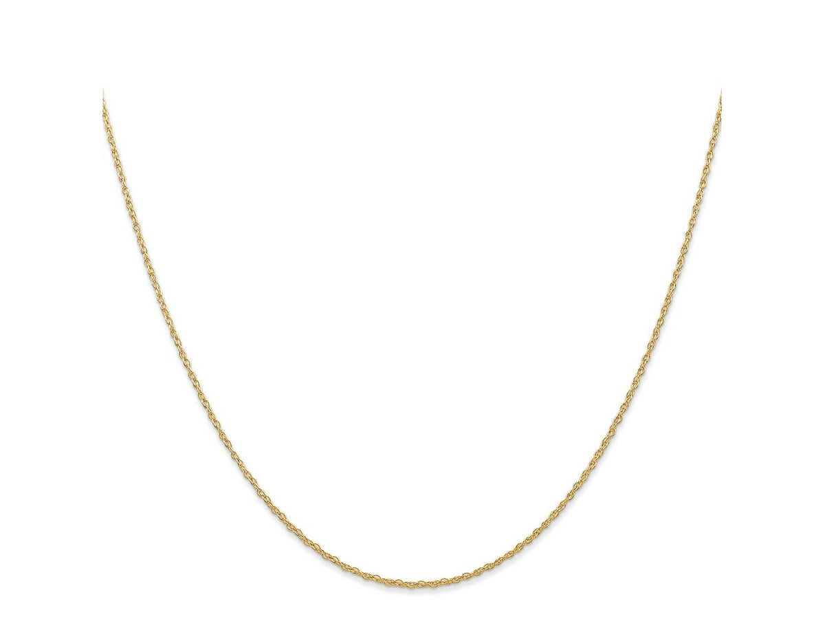 FJC Finejewelers 14 kt Yellow Gold .7 mm Carded Cable Rope Chain 22 Inches x 0.7 mm