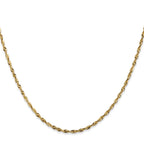 FJC Finejewelers 10 kt Yellow Gold Lelie's Ultra Bright Cut Lightweight Rope Chain 22 Inches x 1.8 mm