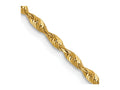 FJC Finejewelers 10 kt Yellow Gold Lelie's Ultra Bright Cut Lightweight Rope Chain 22 Inches x 1.8 mm
