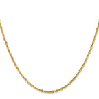 FJC Finejewelers 10 kt Yellow Gold 2.0mm Ultra Bright Cut Lightweight Rope Chain 22 Inches x 2 mm
