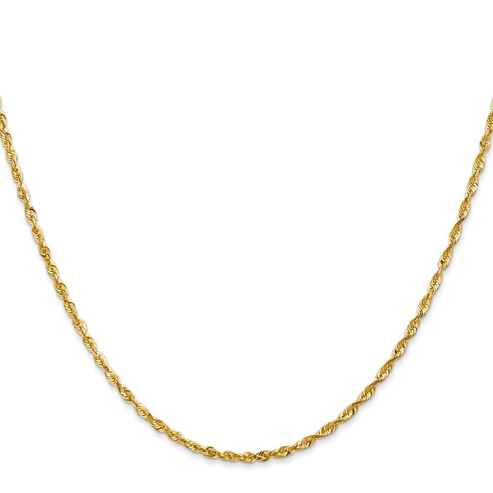 FJC Finejewelers 10 kt Yellow Gold 2.0mm Ultra Bright Cut Lightweight Rope Chain 22 Inches x 2 mm