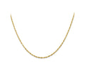 FJC Finejewelers 10 kt Yellow Gold Ultra Bright Cut Lightweight Rope Chain 22 Inches x 2.5 mm