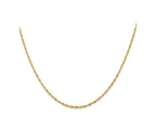 FJC Finejewelers 10 kt Yellow Gold Ultra Bright Cut Lightweight Rope Chain 22 Inches x 2.5 mm