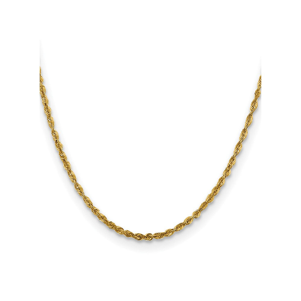 FJC Finejewelers 10 kt Yellow Gold 3.0mm Ultra Bright Cut Lightweight Rope Chain 22 Inches x 3 mm