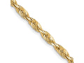 FJC Finejewelers 10 kt Yellow Gold 3.0mm Ultra Bright Cut Lightweight Rope Chain 22 Inches x 3 mm