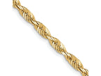 FJC Finejewelers 10 kt Yellow Gold 3.0mm Ultra Bright Cut Lightweight Rope Chain 22 Inches x 3 mm
