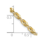 FJC Finejewelers 10 kt Yellow Gold 4.0mm Ultra Bright Cut Lightweight Rope Chain 22 Inches x 3.5 mm