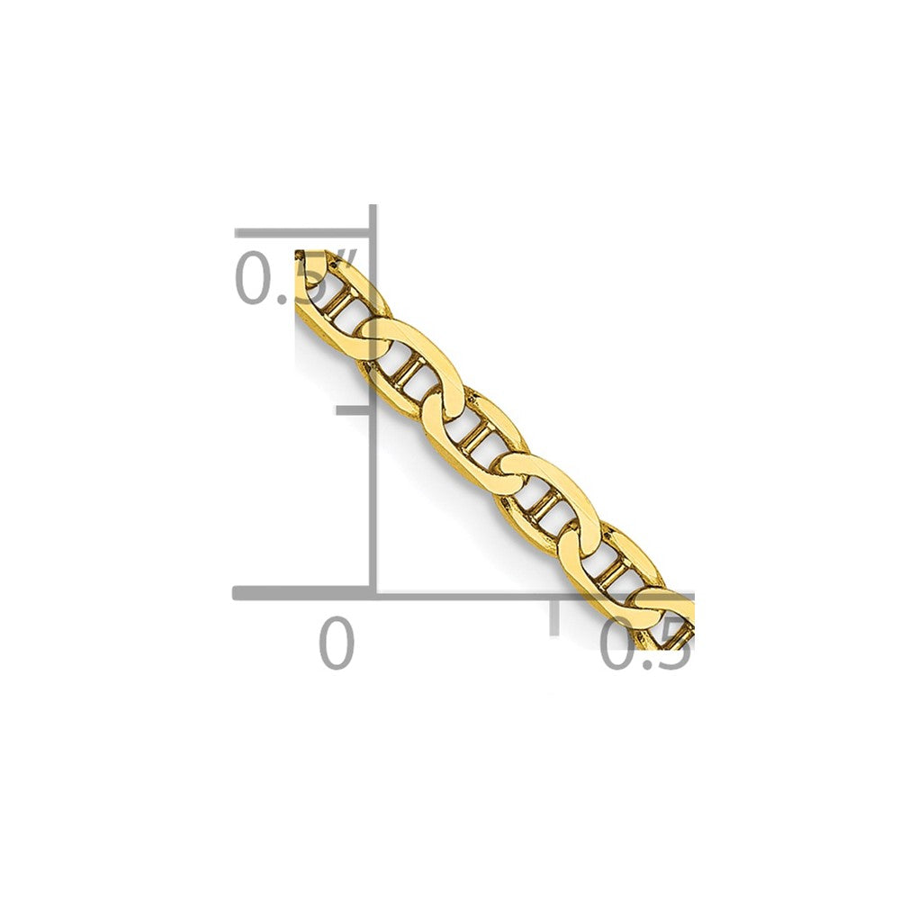 FJC Finejewelers 10 kt Yellow Gold Flat Anchor Chain 20 Inches x 2.4 mm