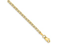 FJC Finejewelers 10 kt Yellow Gold Flat Anchor Chain Bracelet 7 Inches x 2.4 mm