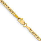 FJC Finejewelers 10 kt Yellow Gold 2.4mm Flat Anchor Chain Anklet 9 Inches x 2 mm