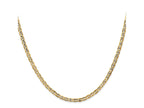 FJC Finejewelers 10 kt Yellow Gold Concave Anchor Chain 16 Inches x 3 mm