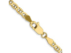 FJC Finejewelers 10 kt Yellow Gold Concave Anchor Chain Bracelet 8 Inches x 3 mm