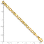 FJC Finejewelers 10 kt Yellow Gold Concave Anchor Chain Bracelet 7 Inches x 3.75 mm