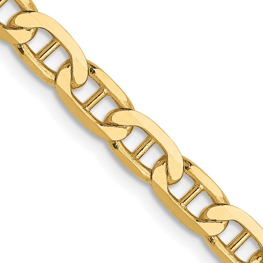 FJC Finejewelers 10 kt Yellow Gold Concave Anchor Chain Bracelet 8 Inches x 3.75 mm