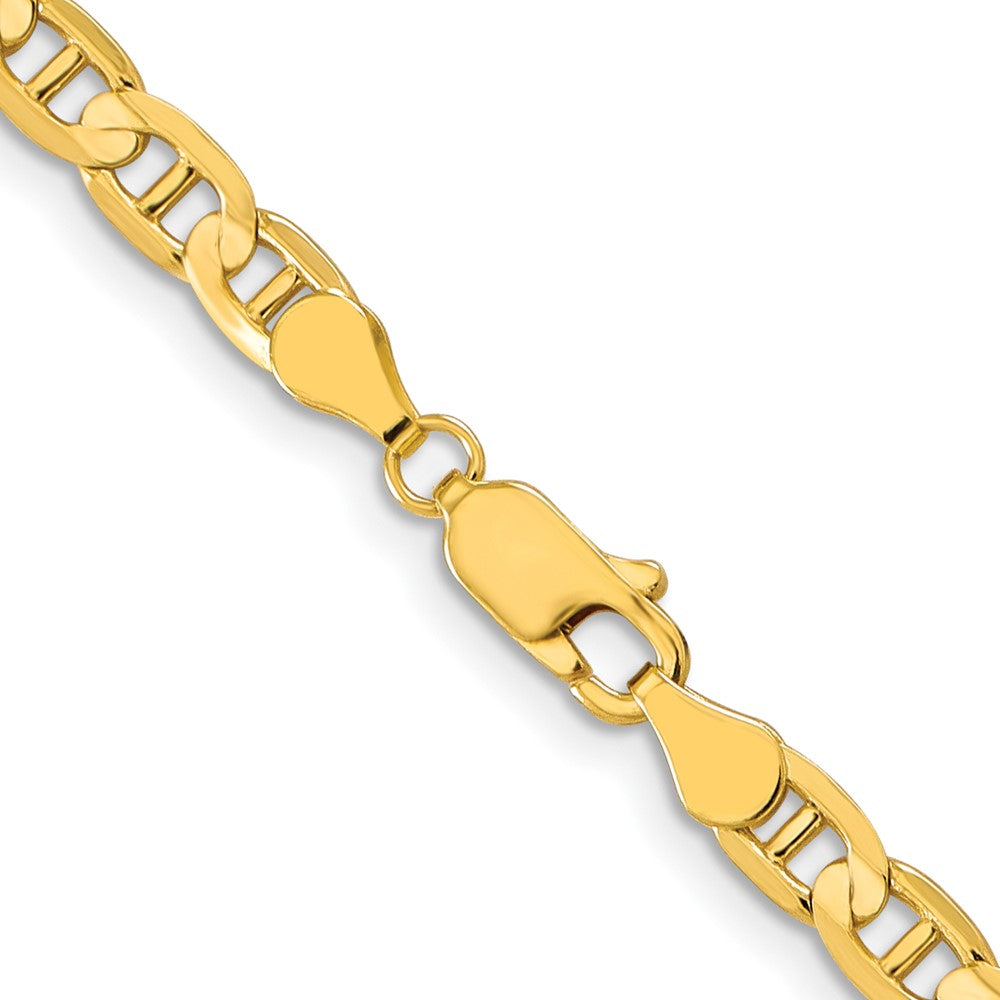 FJC Finejewelers 10 kt Yellow Gold Concave Anchor Chain 18 Inches x 4.5 mm