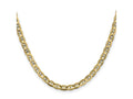 FJC Finejewelers 10 kt Yellow Gold Concave Anchor Chain 18 Inches x 4.5 mm