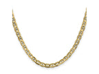FJC Finejewelers 10 kt Yellow Gold Concave Anchor Chain 18 Inches x 4.5 mm