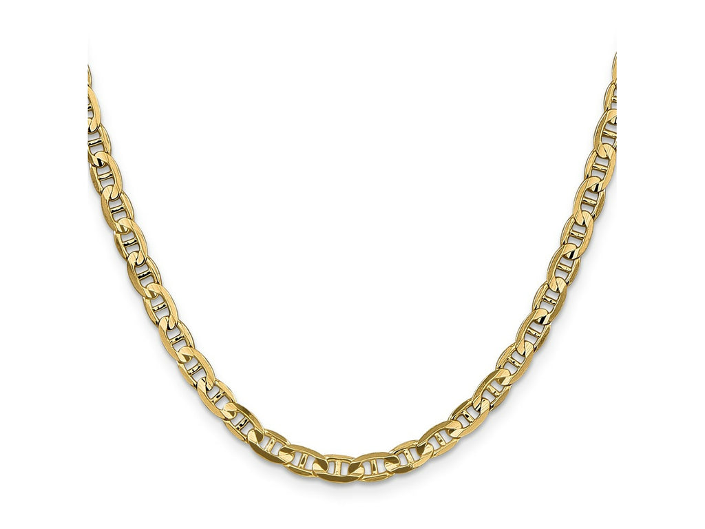 FJC Finejewelers 10 kt Yellow Gold Concave Anchor Chain 20 Inches x 4.5 mm