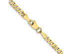 FJC Finejewelers 10 kt Yellow Gold Flat Beveled Curb Chain 16 Inches x 2.4 mm