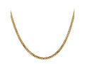FJC Finejewelers 10 kt Yellow Gold Flat Beveled Curb Chain 22 Inches x 2.4 mm