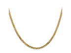 FJC Finejewelers 10 kt Yellow Gold Flat Beveled Curb Chain 24 Inches x 2.4 mm