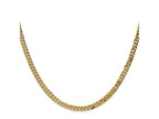 FJC Finejewelers 10 kt Yellow Gold Flat Beveled Curb Chain 20 Inches x 3.9 mm