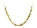 FJC Finejewelers 10 kt Yellow Gold Flat Beveled Curb Chain 18 Inches x 4.6 mm