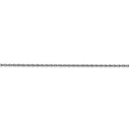 FJC Finejewelers 14 kt White Gold Carded Cable Rope Chain 14 Inches x 0.95 mm
