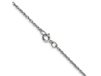 FJC Finejewelers 14 kt White Gold Carded Cable Rope Chain 22 Inches x 0.95 mm