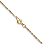FJC Finejewelers 14 kt Yellow Gold .95 mm Carded Cable Rope Chain 14 Inches x 0.95 mm