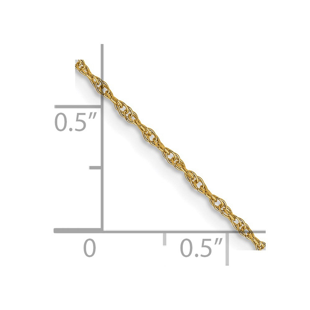 FJC Finejewelers 14 kt Yellow Gold .95 mm Carded Cable Rope Chain 14 Inches x 0.95 mm