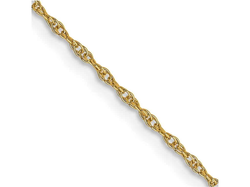 FJC Finejewelers 14 kt Yellow Gold .95 mm Carded Cable Rope Chain 14 Inches x 0.95 mm
