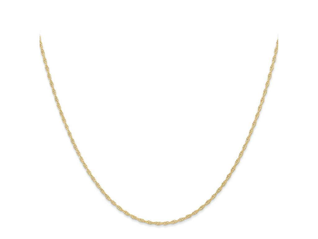 FJC Finejewelers 14 kt Yellow Gold Carded Cable Rope Chain 22 Inches x 1.15 mm