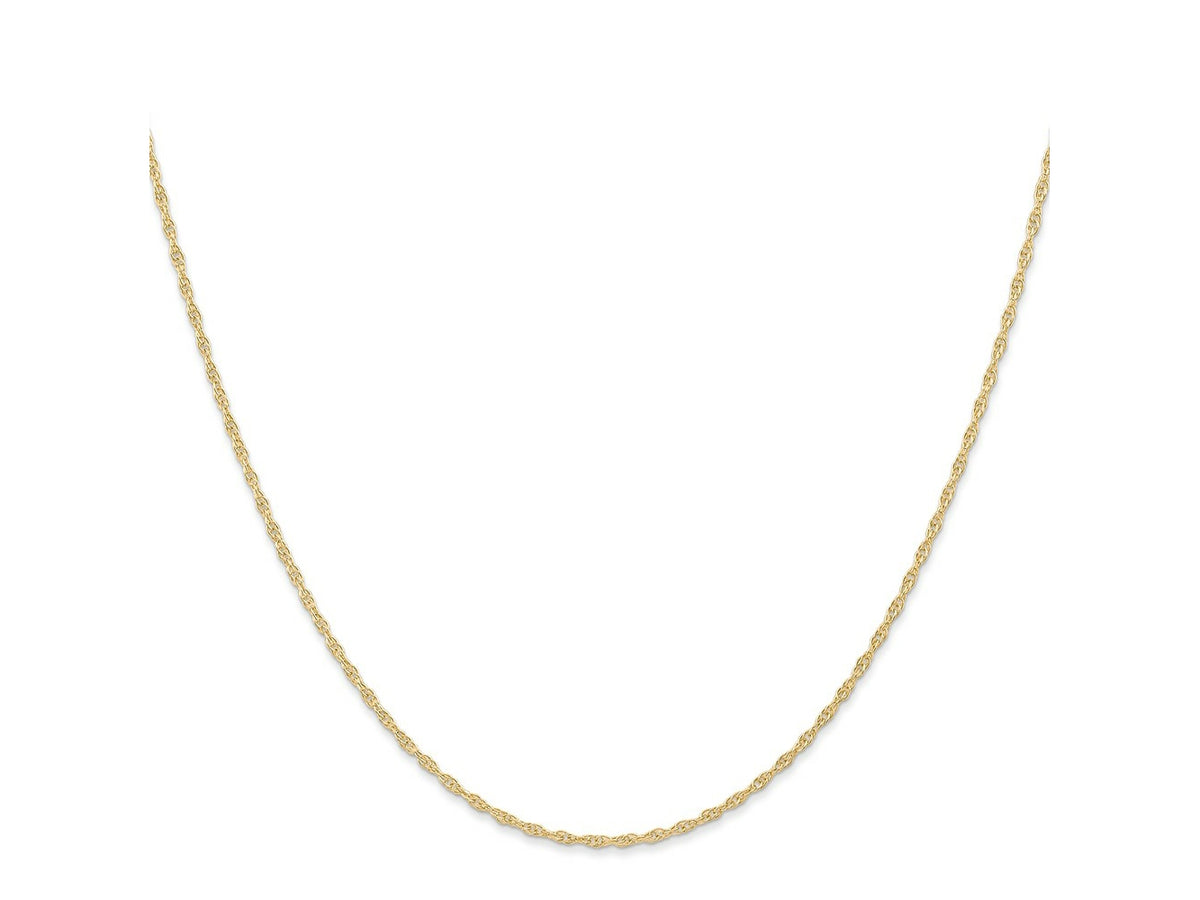 FJC Finejewelers 14 kt Yellow Gold Carded Cable Rope Chain 22 Inches x 1.15 mm