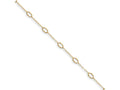 FJC Finejewelers 14 kt Yellow Gold Link Oval Shapes 10in Plus 1in ext Anklet 10 Inches x 1 mm