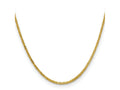 FJC Finejewelers 14 kt Yellow Gold Hand Made Byzantine Chain 22 Inches x 2 mm