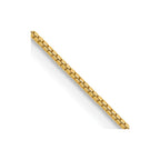 FJC Finejewelers 14 kt Yellow Gold Box with Lobster Clasp Chain 13 Inches x 0.7 mm