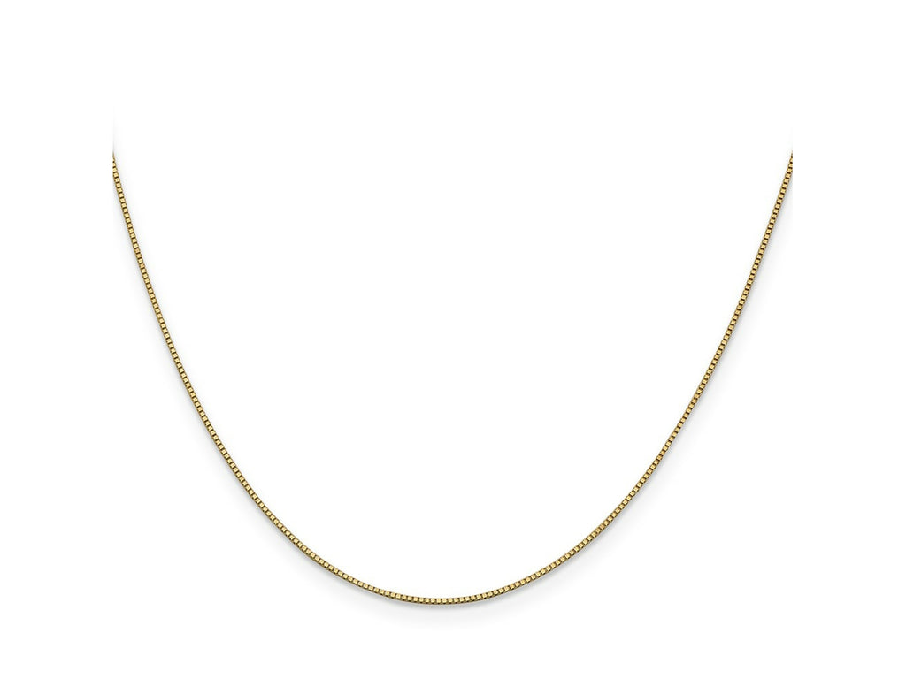 FJC Finejewelers 14 kt Yellow Gold Box with Lobster Clasp Chain 13 Inches x 0.7 mm