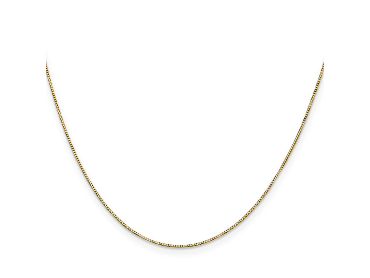 FJC Finejewelers 14 kt Yellow Gold Box with Lobster Clasp Chain 13 Inches x 0.7 mm